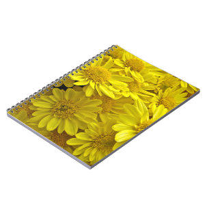 Sunshine Yellow Chrysanthemums Notebook