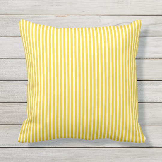 yellow stripe pillow