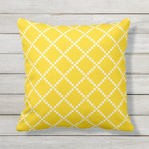 Sunshine Yellow Outdoor Pillows Scandinavian Patte