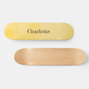 Sunshine Yellow Pink Skateboard