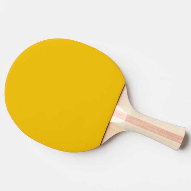 Sunshine Yellow Solid Colour Ping Pong Paddle (Back Side)