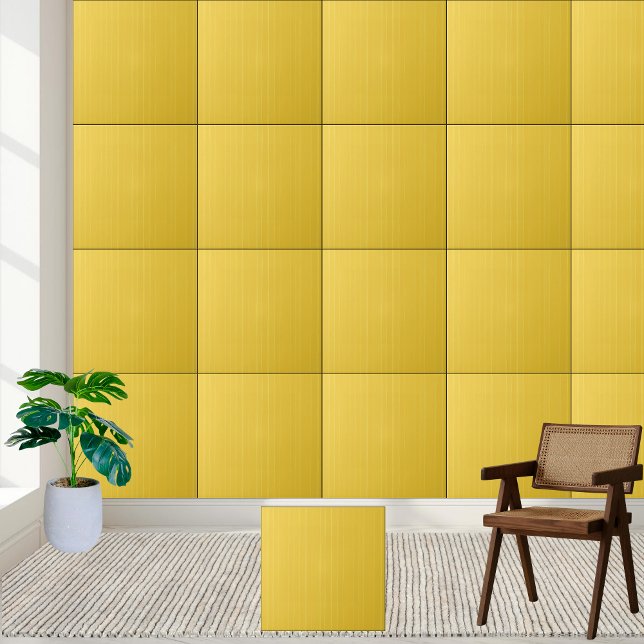 Sunshine Yellow Stripe Ceramic Tile (Sunshine Yellow Stripe Ceramic Tile)