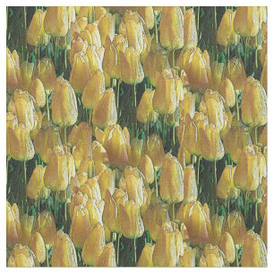 Sunshine Yellow Tulips Fabric