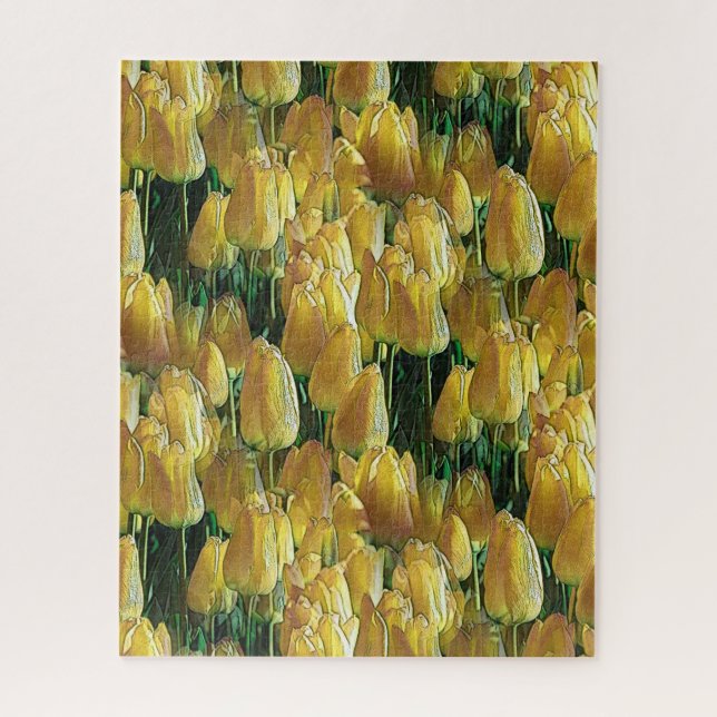 Sunshine Yellow Tulips Jigsaw Puzzle (Vertical)