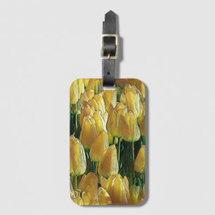 Sunshine Yellow Tulips Luggage Tag