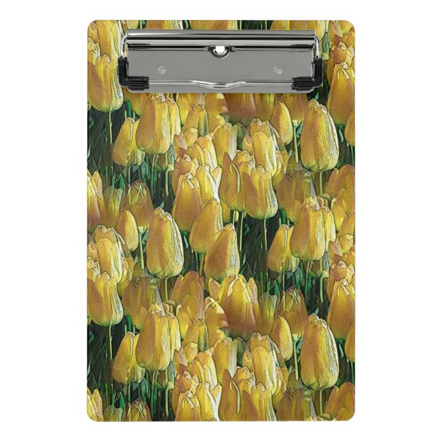 Sunshine Yellow Tulips Mini Clipboard (Front)