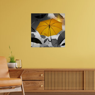 Sunshine's on its way, umbrella avalanche, poster