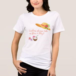 Sunshines Summer Hat T-Shirt Tri-Blend Shirt