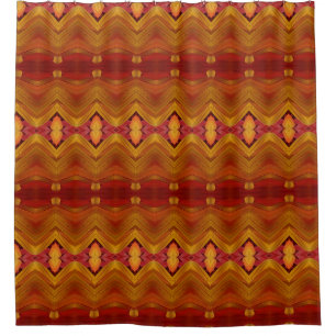 Sunshiney Ikat 5 Shower Curtain