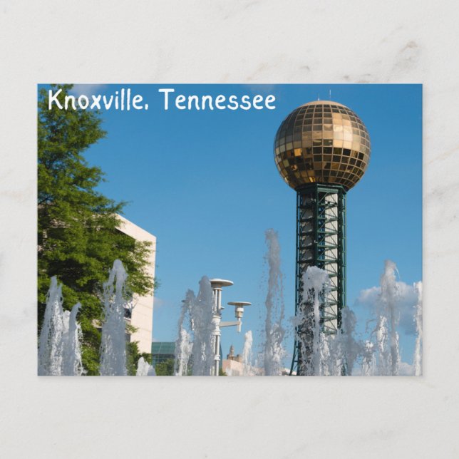 sunsphere in knoxville tennessee postcard (Front)