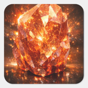 Sunstone Copper Spark Gem Sticker