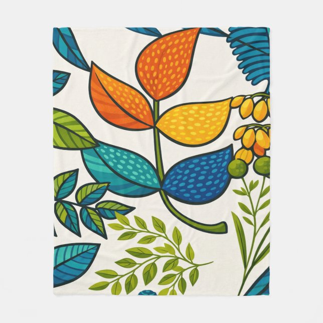 Sunstream Bloom  Fleece Blanket (Front)