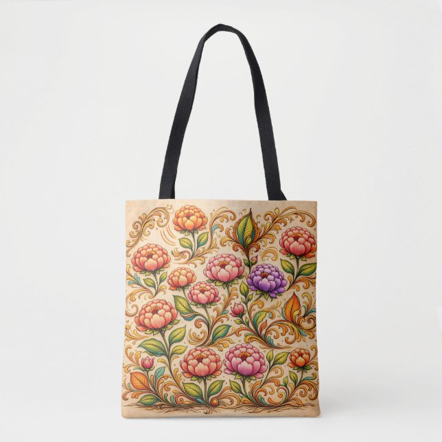 Sunstream Bloom Tote Bag (Front)