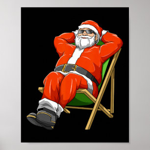 Sunthing Santa Christmas In July Hawaiian Party Sa Poster
