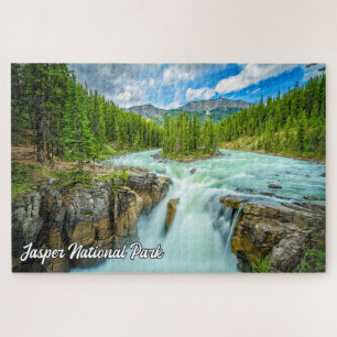 Sunwapta Falls, Jasper National Park Jigsaw Puzzle