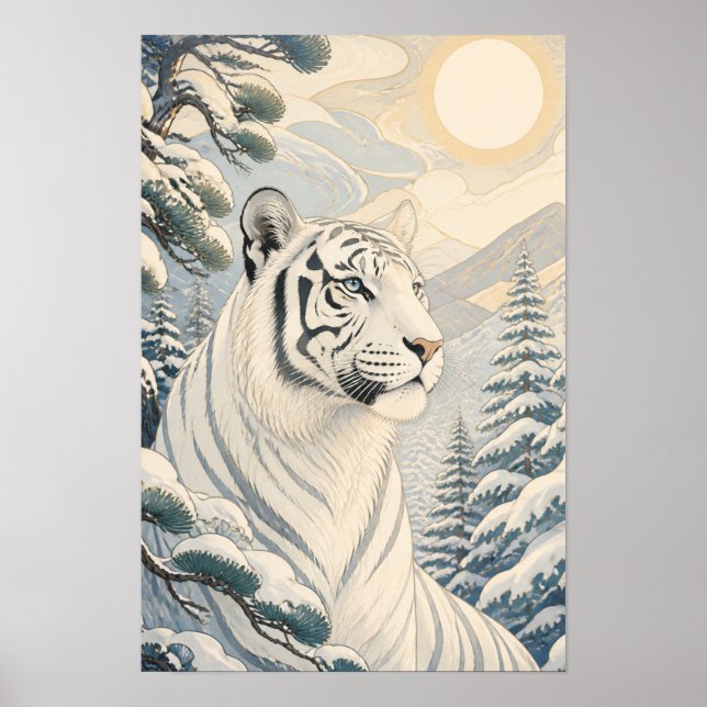 Sunward II — White Tiger in Winter Poster (Front)