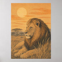 Sunward IV — Lion at Sunset