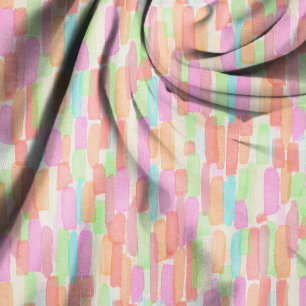 Sunwashed Strokes Painted Summer Pattern Fabric