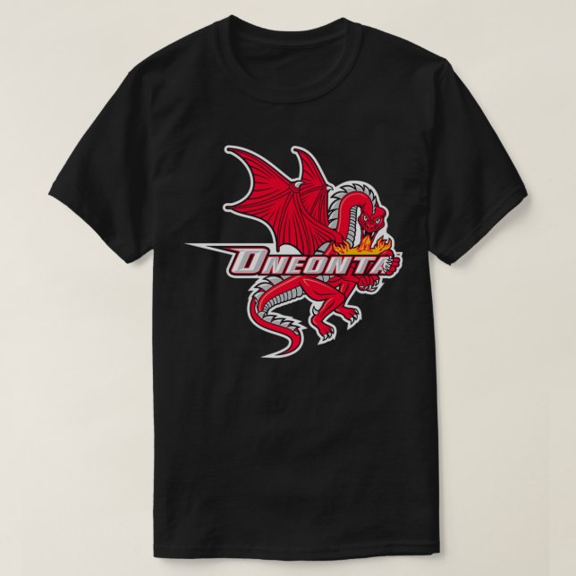 SUNY Oneonta red dragons T-Shirt (Design Front)