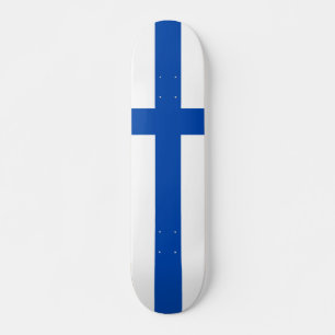 Suomen lippu skateboard - The Flag of Finland