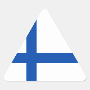 Suomen Lippu - The Flag of Finland Triangle Sticker