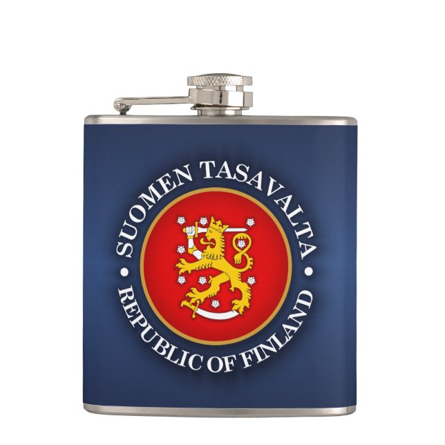 Suomen Vaakuna Hip Flask (Front)