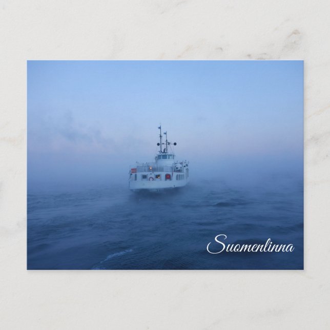 Suomenlinna ferry souvenir postcard (Front)