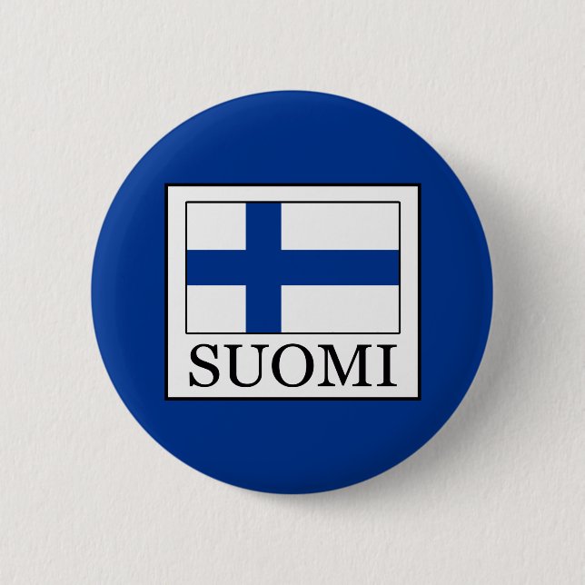 Suomi 6 Cm Round Badge (Front)