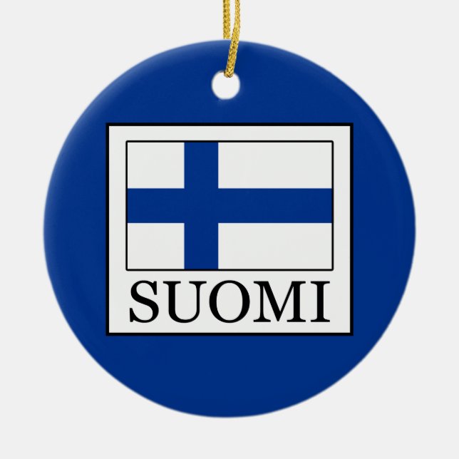 Suomi Ceramic Ornament (Front)