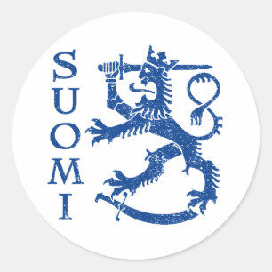 Suomi Classic Round Sticker
