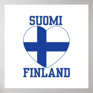 SUOMI FINLAND custom poster