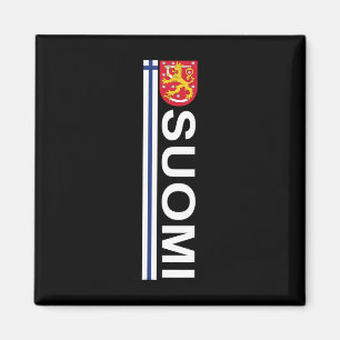 Suomi Soccer And Sport Print - Finnish National Pr Magnet