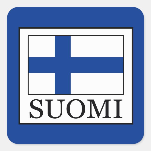Suomi Square Sticker (Front)