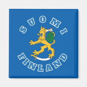 Suomileijona – Suomi-Finland – jääkaappimagn Magnet