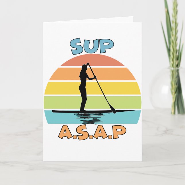 SUP ASAP Stand Up Paddling Card (Front)