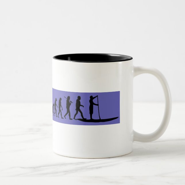 SUP Evolution, standup paddle Two-Tone Coffee Mug (Right)