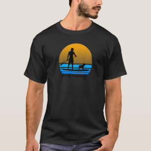 Sup & Frenchie Life Mens Standup Paddleboarding T-Shirt