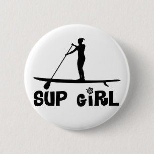 SUP Girl 6 Cm Round Badge