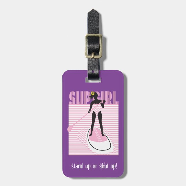 SUP Girl Luggage Tag (Front Vertical)