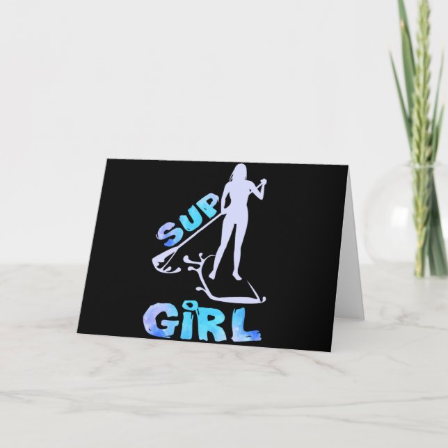 SUP Girl SUP Paddle Board Card (Front)
