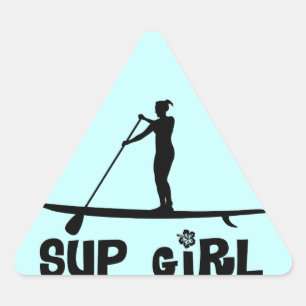 SUP Girl Triangle Sticker