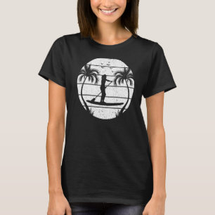 SUP Girl Water Sports SUP - Sunset Stand Up Paddle T-Shirt