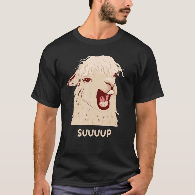 Sup No Drama Llama Alpaca Animal Men Women Kids T-Shirt (Front)