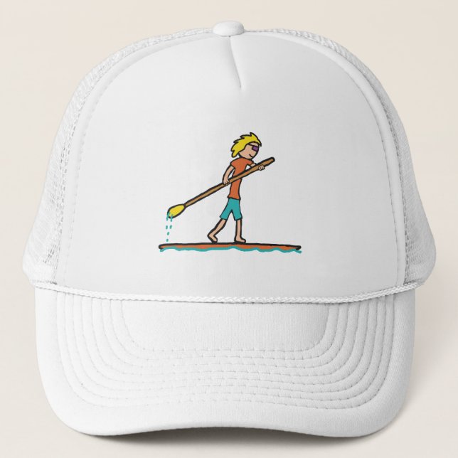 SUP Stand Up Paddleboard Trucker Hat (Front)