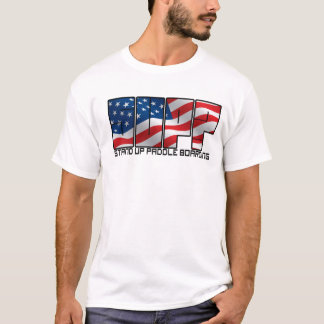 SUP? - Stand Up Paddleboarding (American Flag) T-Shirt