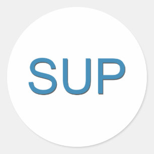 SUP (Stand Up Paddleboarding) Classic Round Sticker