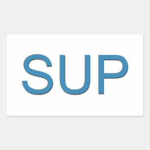 SUP (Stand Up Paddleboarding) Rectangular Sticker