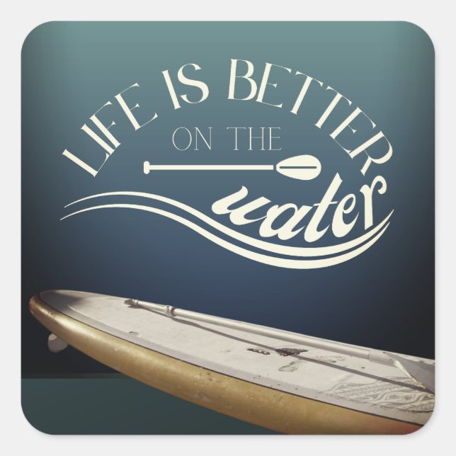 SUP stand up paddling decoration  Square Sticker (Front)