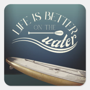 SUP stand up paddling decoration  Square Sticker