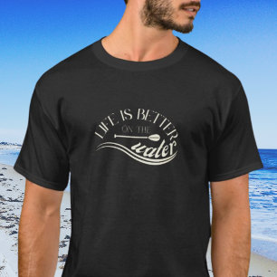 SUP stand up paddling outfit sepia black T-Shirt